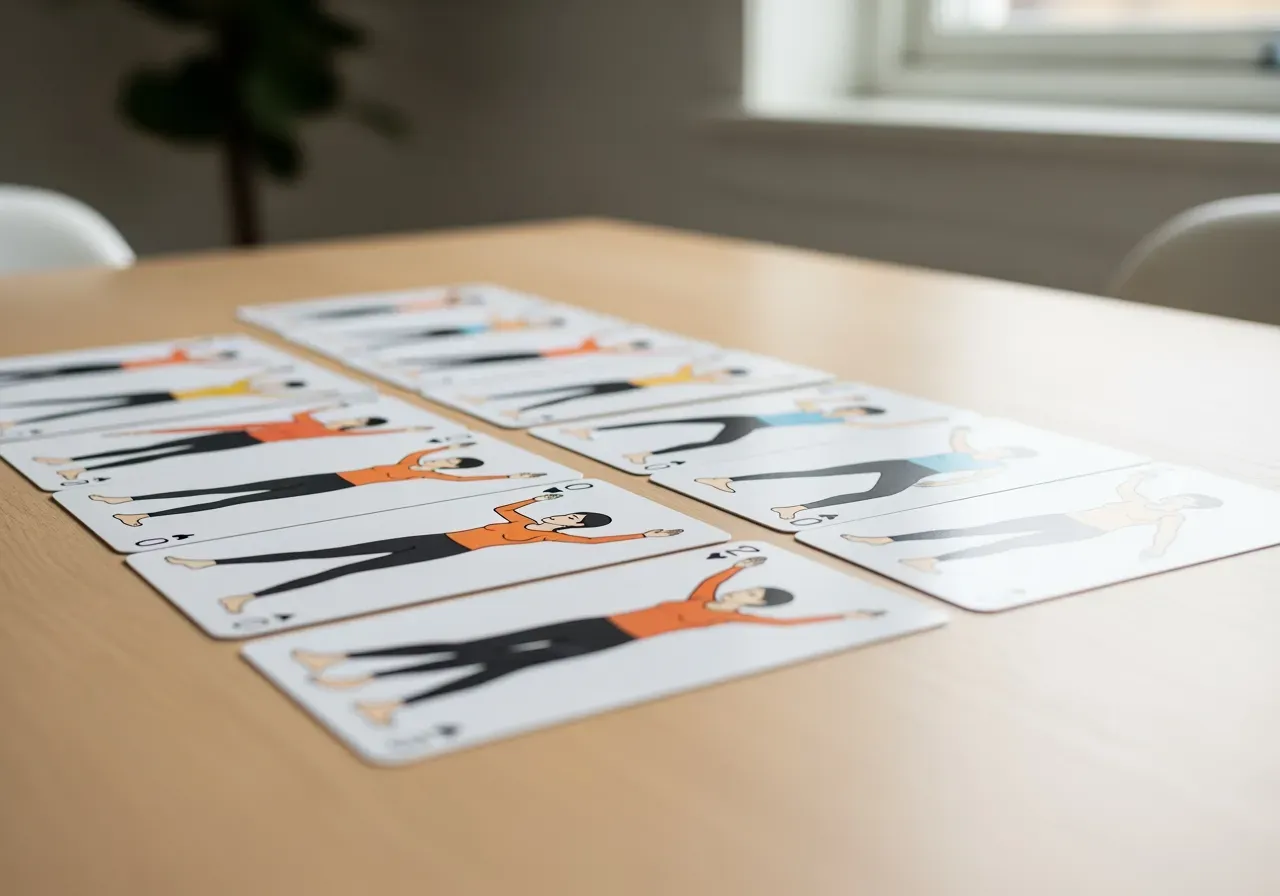 Illustrerade helkroppskort för nybörjare