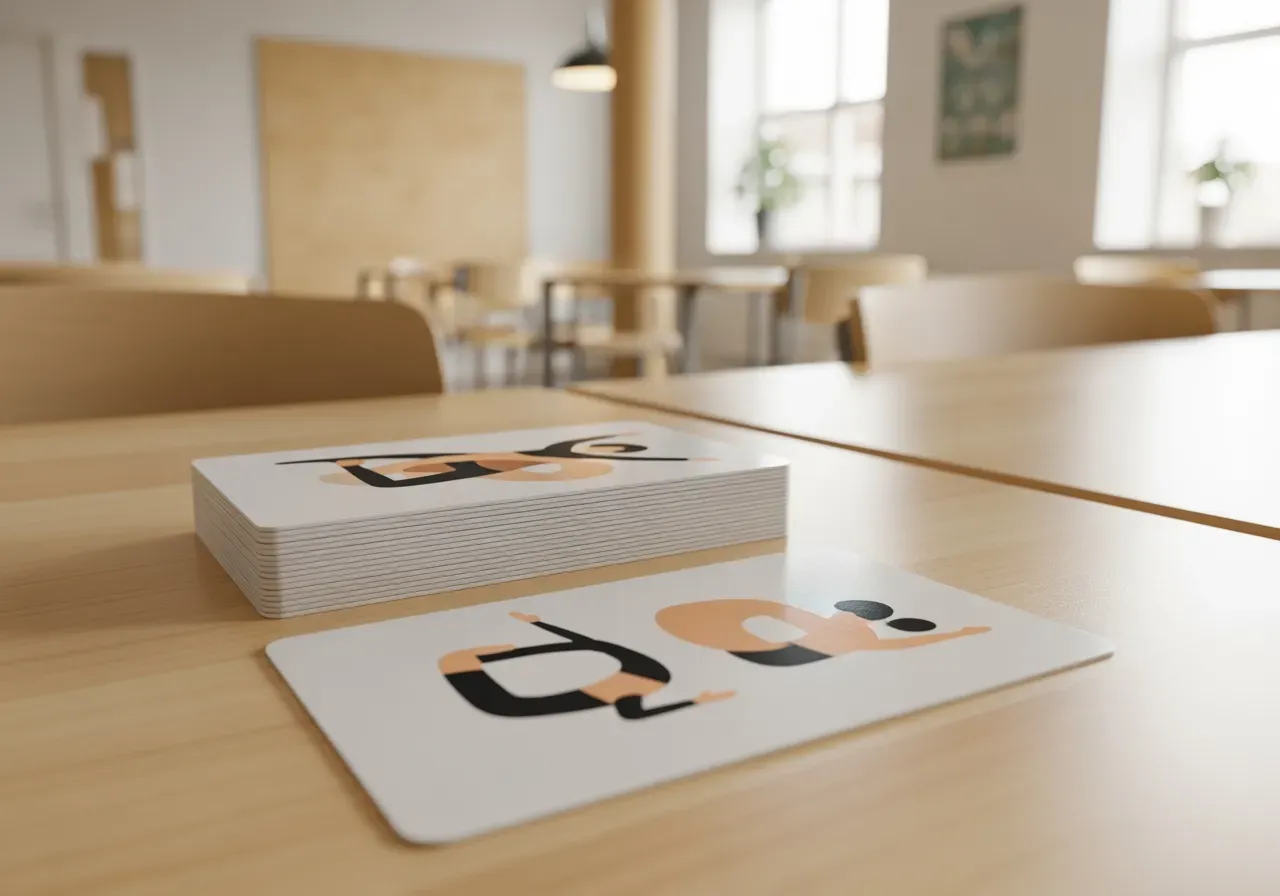 Flerspråkiga yogakort för skolor