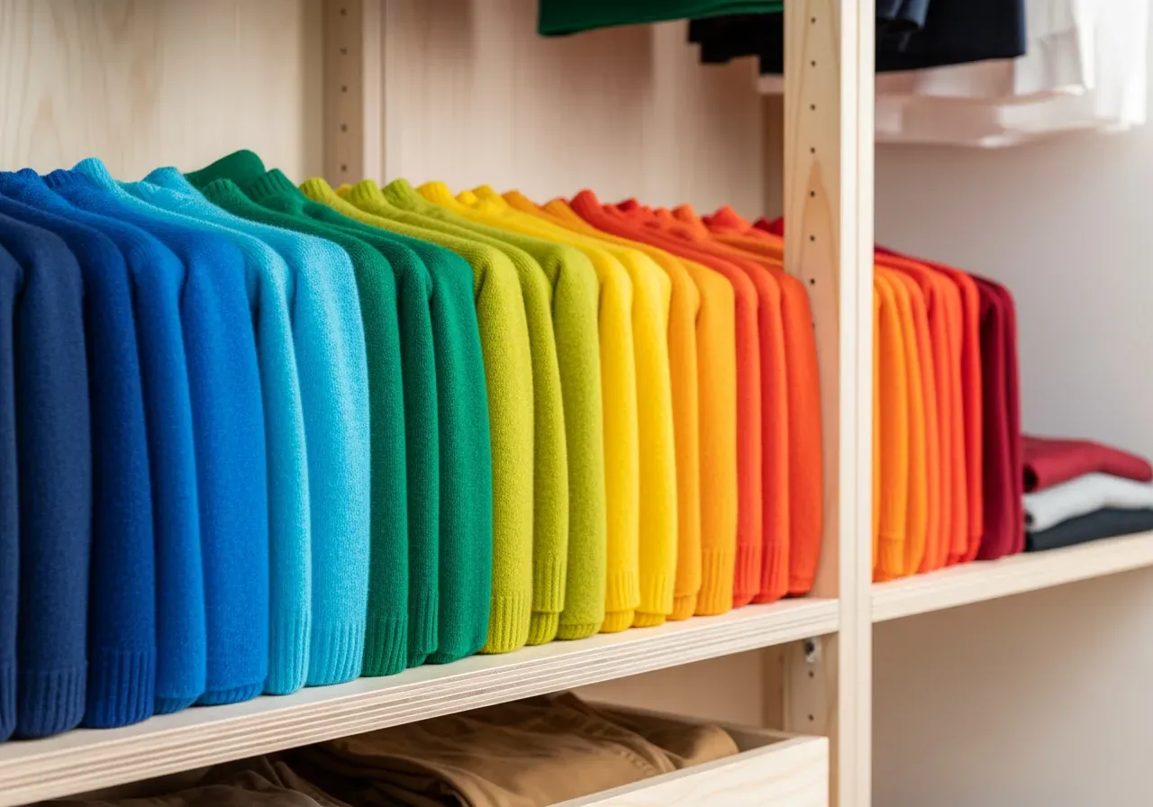 Matcha flerfärgade kläder enkelt