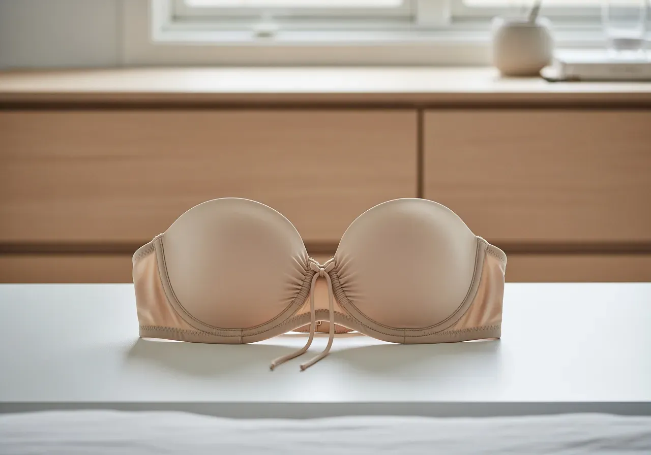 Strapless bh med dragsnöre