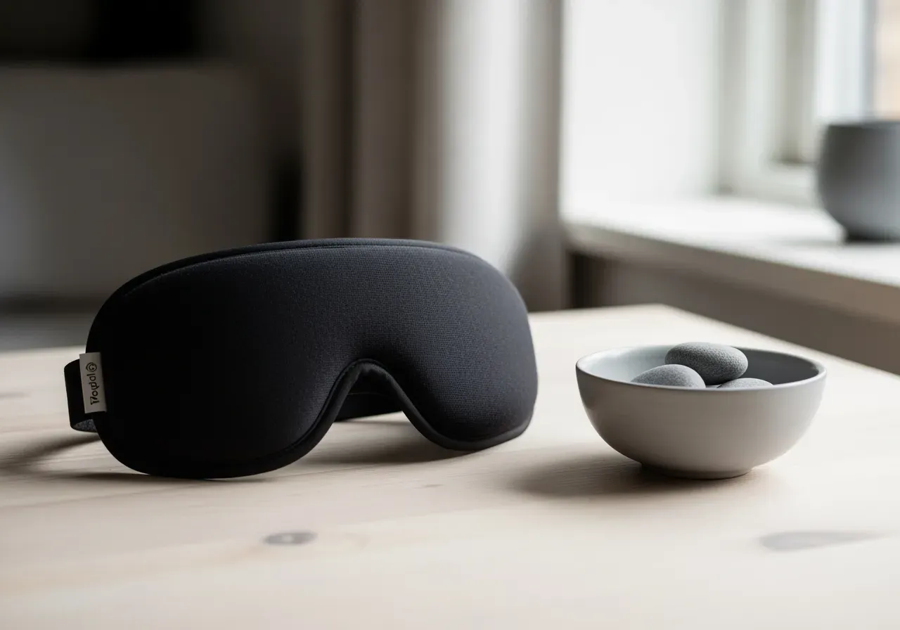 Används för varm- eller kylbehandling över huvudet, med lätt tryck och mörkläggning för avkoppling.