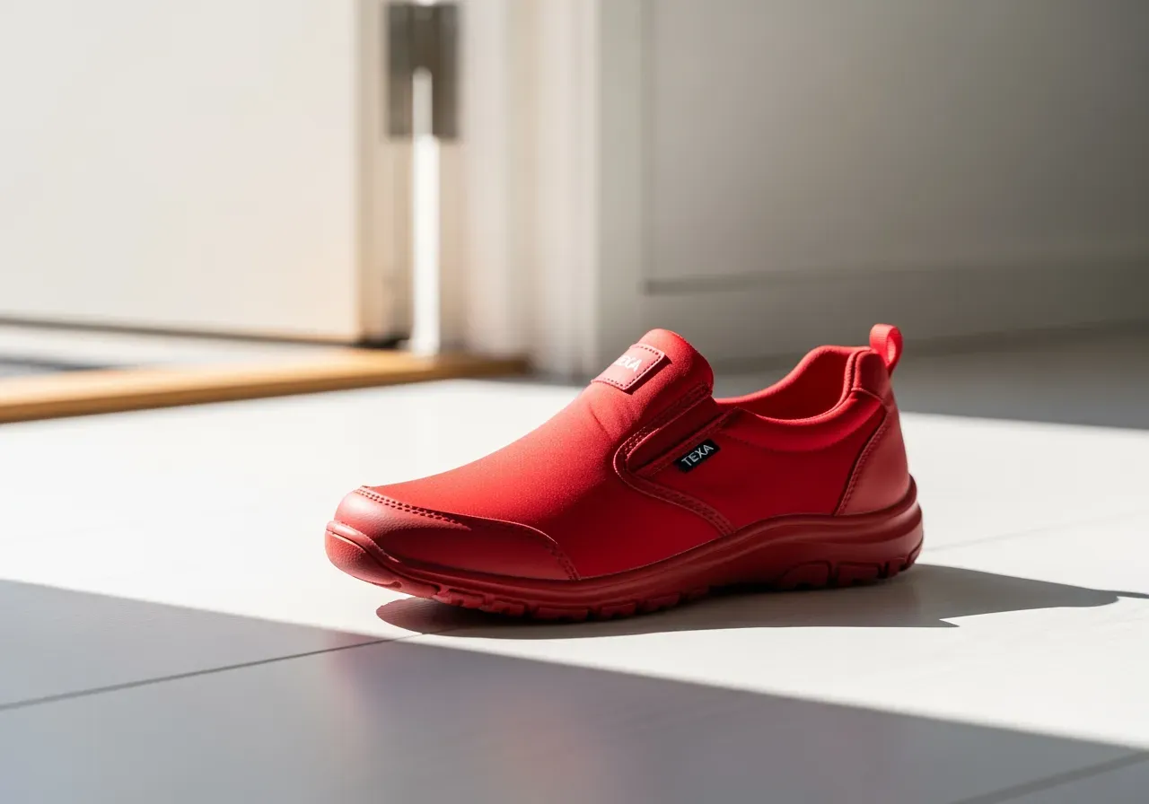 Skor Texa - Size - EU 36, Colour - Red
Vattentåligt yttertyg, PU-yttersula och fibersula. Variant i rött, EU 36, för vardagsanvändning.